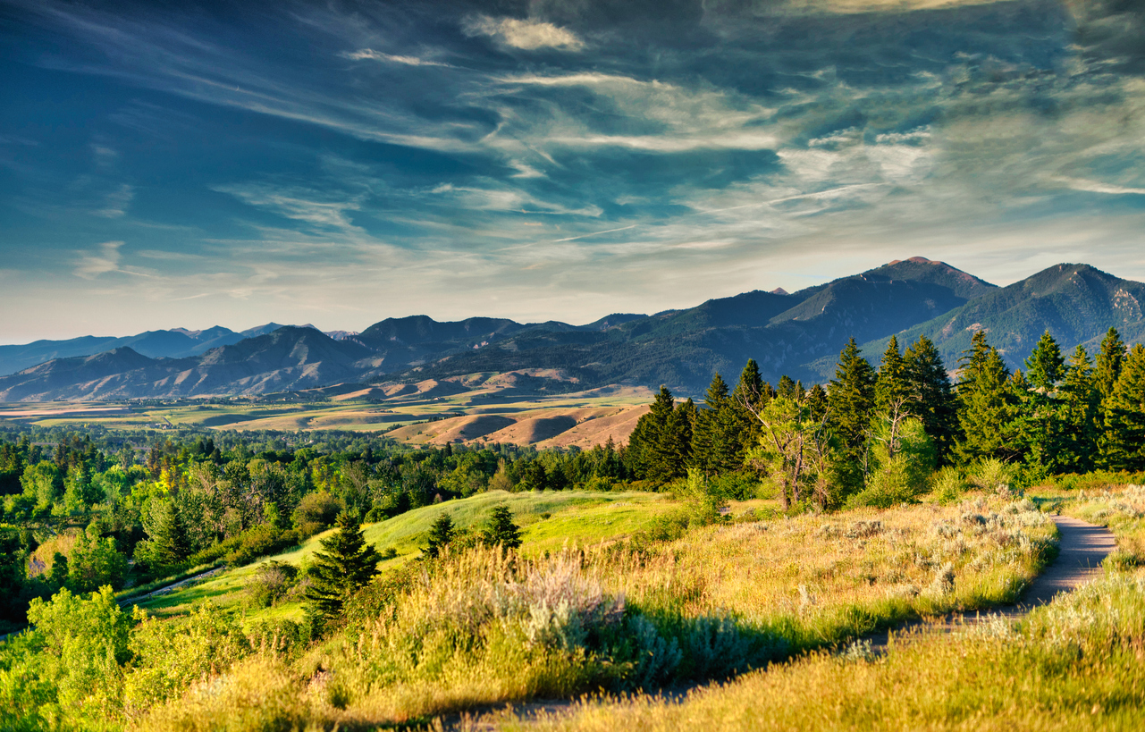 Panoramic Image of Bozeman, MT